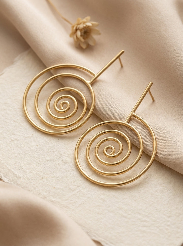 Spiral Halo Earrings