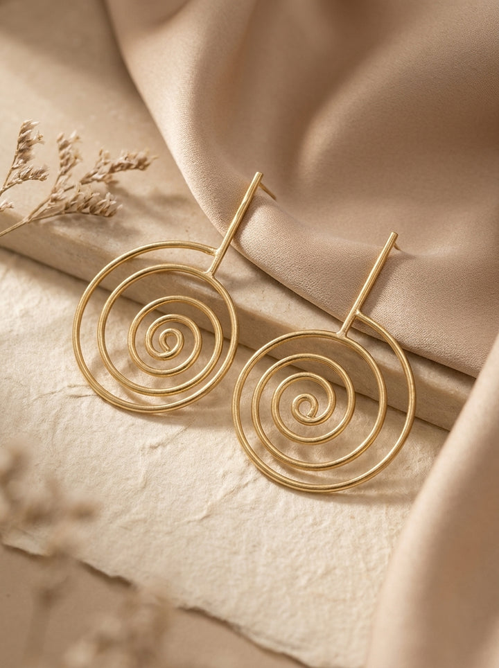 Spiral Halo Earrings