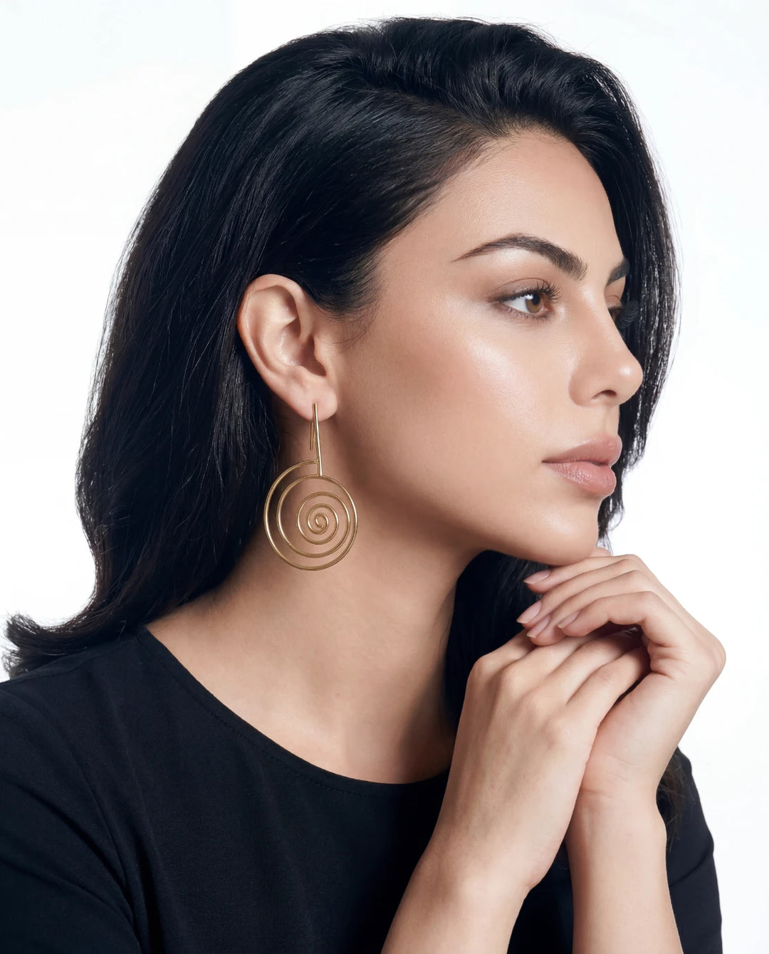 Spiral Halo Earrings