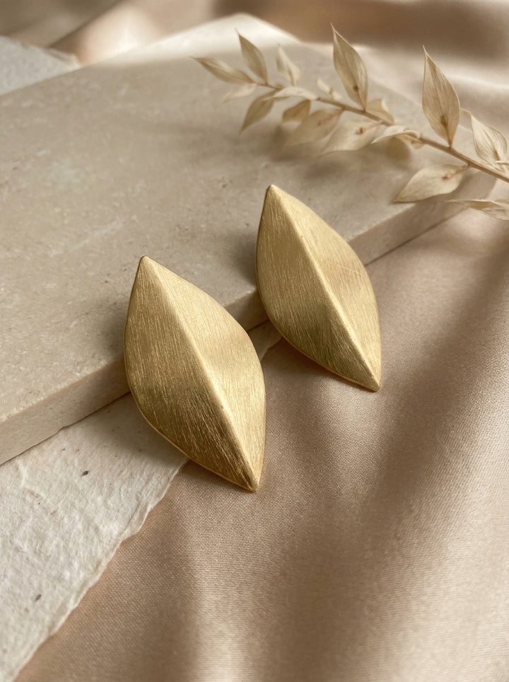 Edge Leaf Earrings