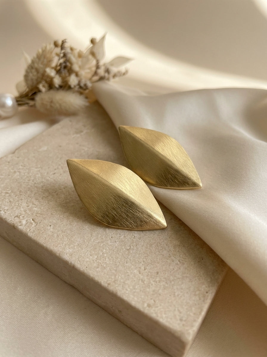 Edge Leaf Earrings