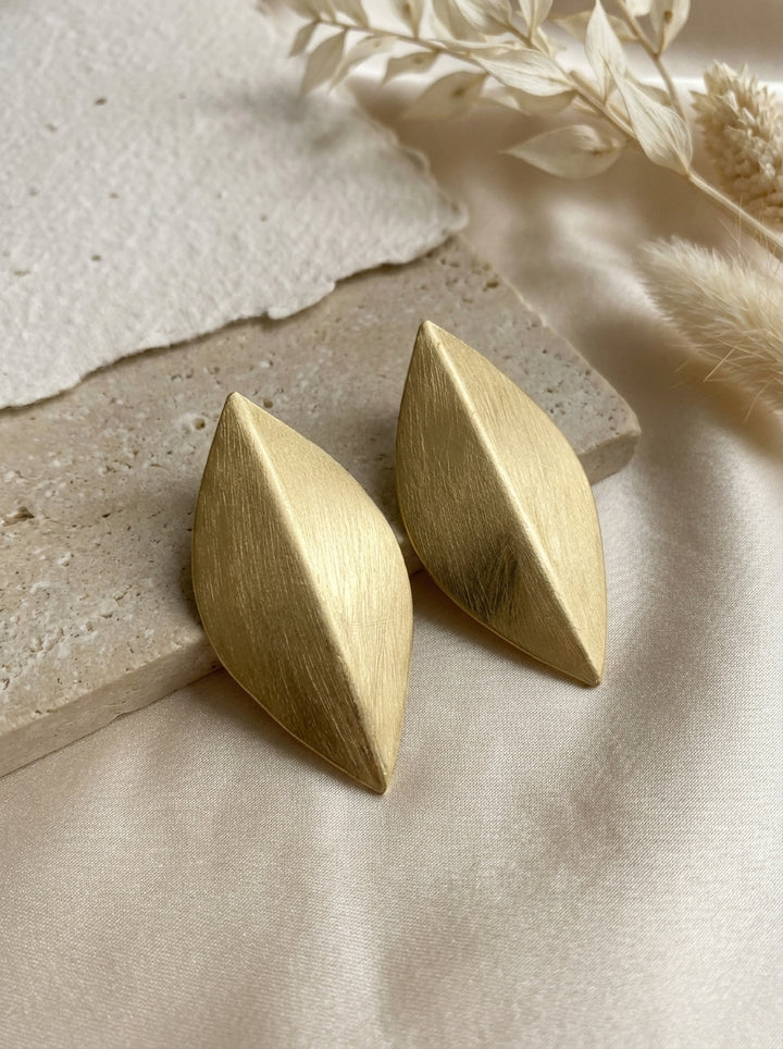 Edge Leaf Earrings