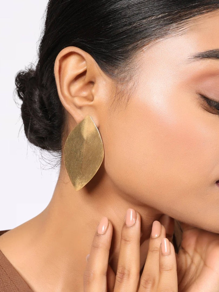 Edge Leaf Earrings