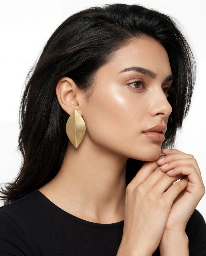 Edge Leaf Earrings