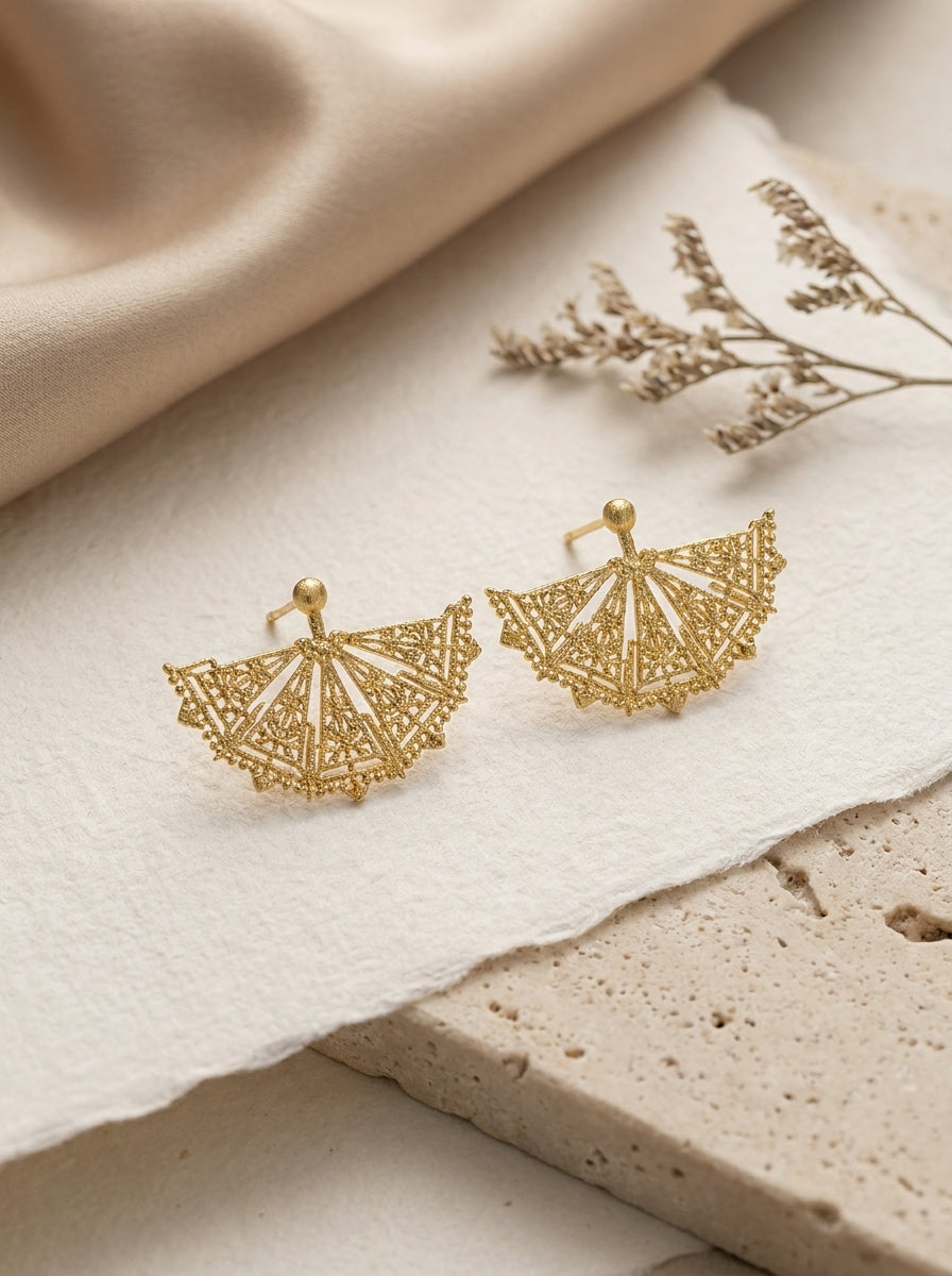 Radiant Fan Earrings