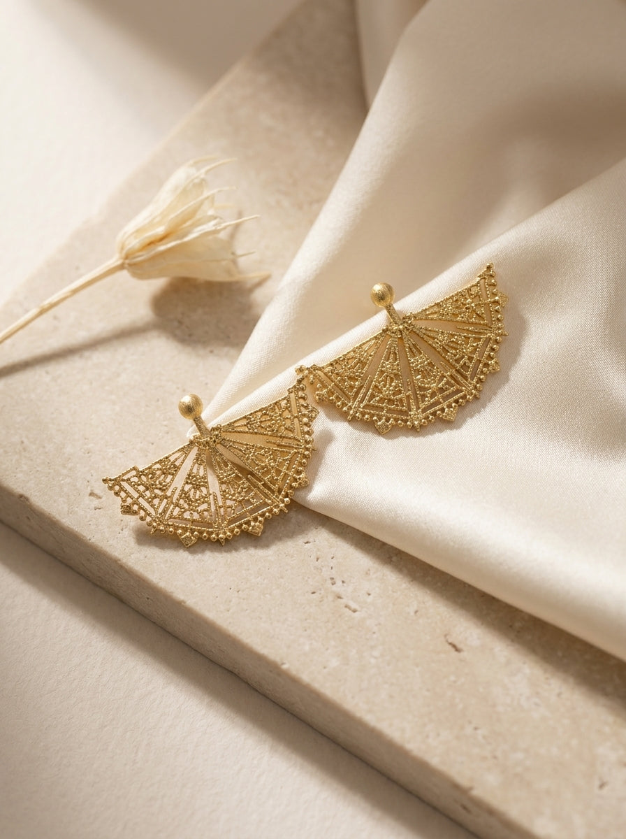 Radiant Fan Earrings