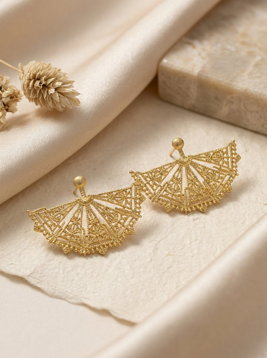 Radiant Fan Earrings