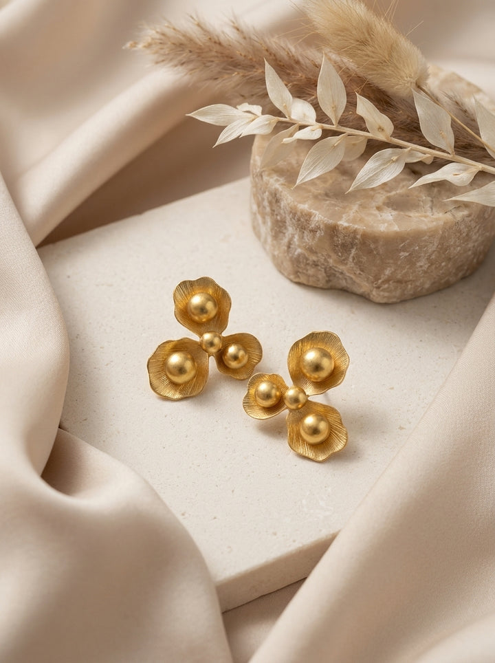 Golden Bloom Earrings
