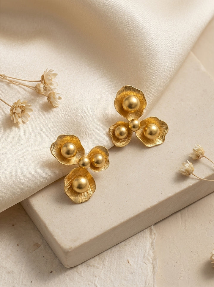 Golden Bloom Earrings