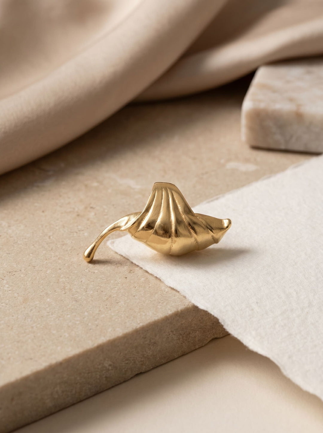 Golden Leaf Ring