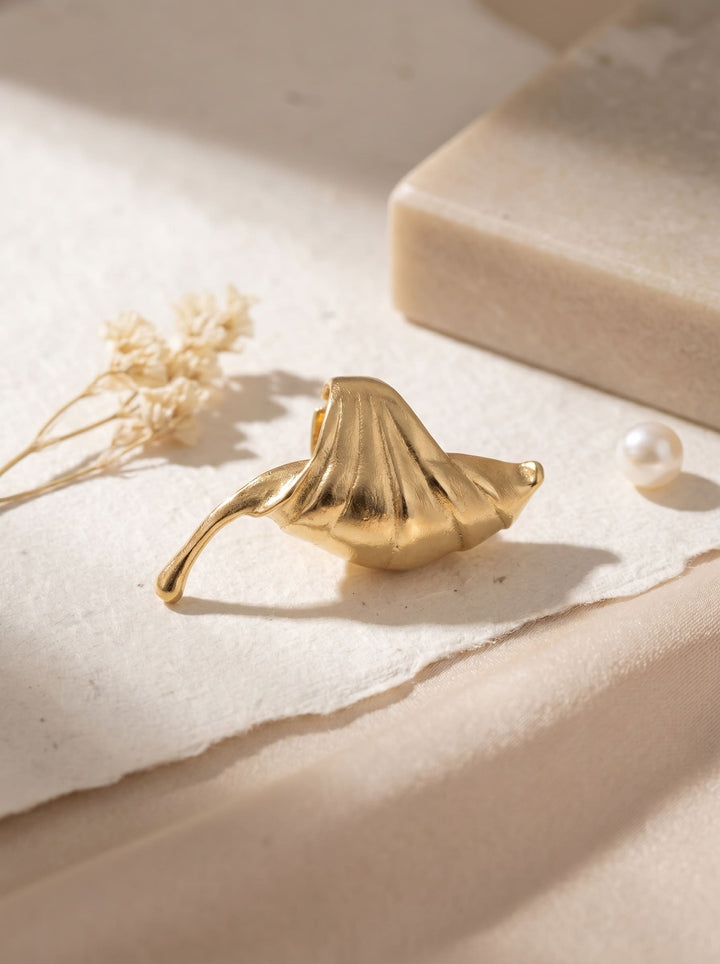 Golden Leaf Ring