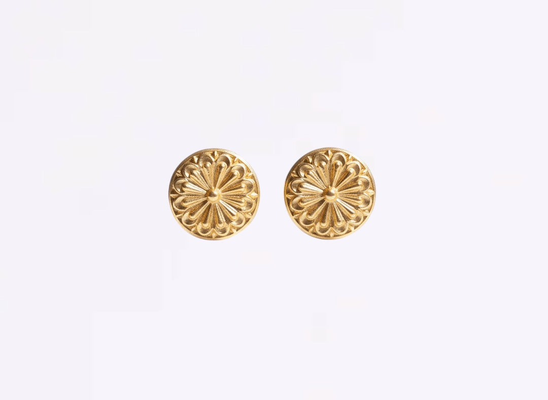 Sunburst Stud Earrings