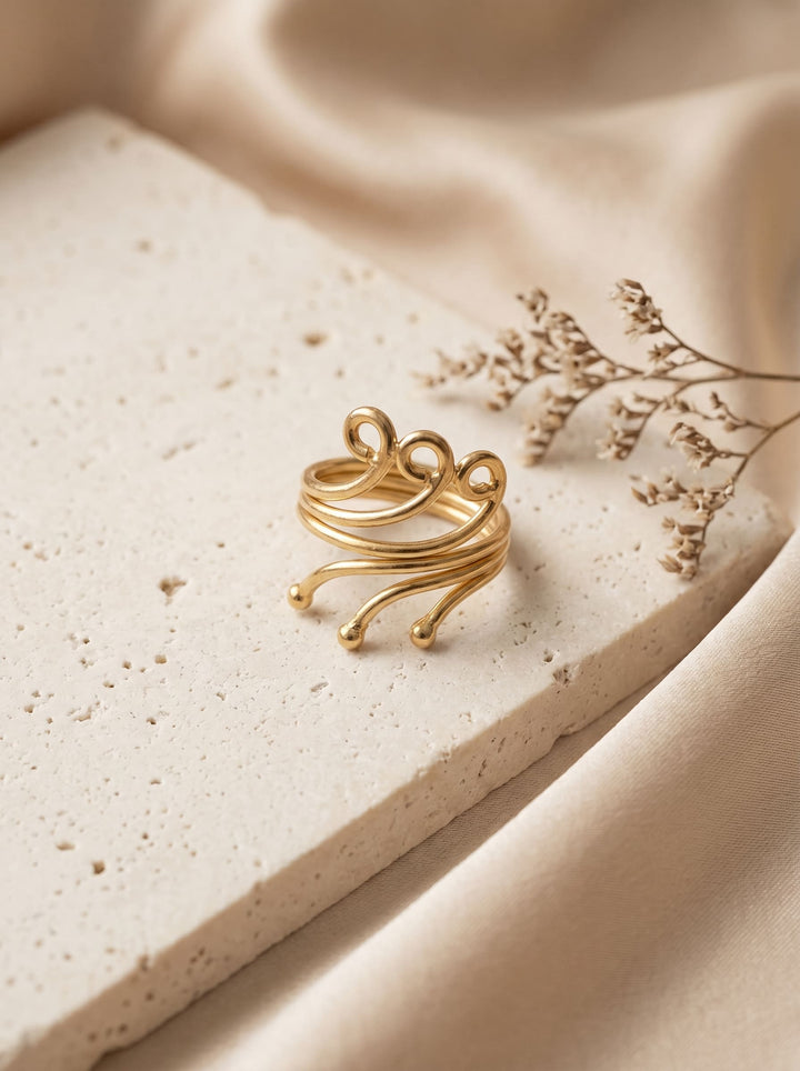 Trinity Wave Ring