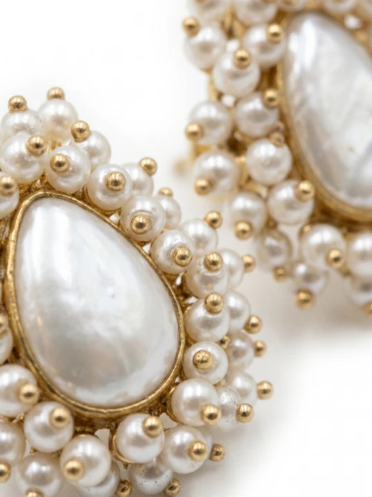 Pearl Halo Earrings
