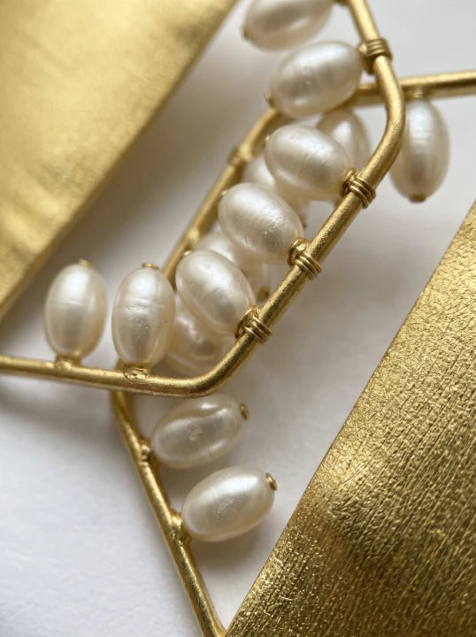 Pearl Frame Earrings