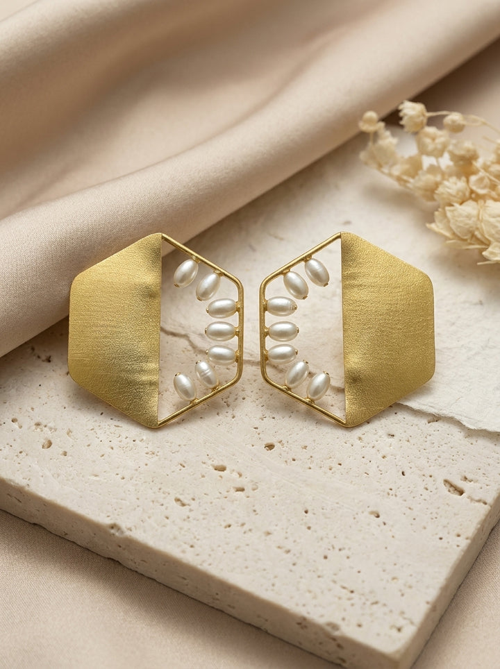 Pearl Frame Earrings