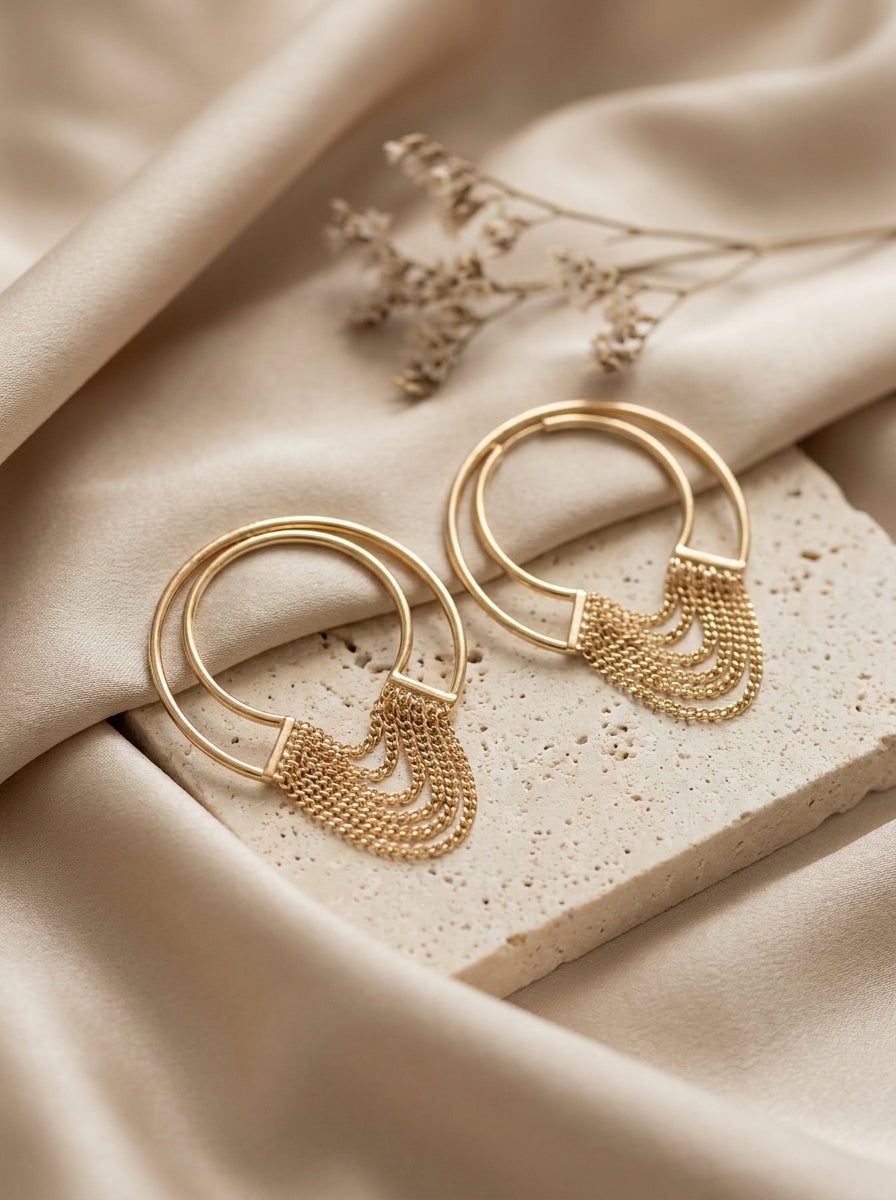 Cascade Hoop Earrings