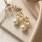 Floral Pearl Earrings