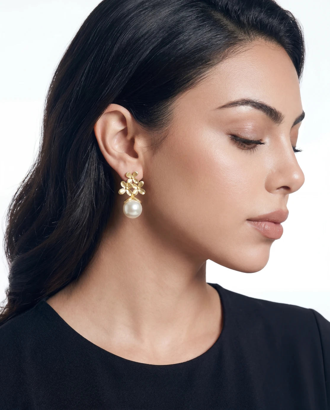 Floral Pearl Earrings