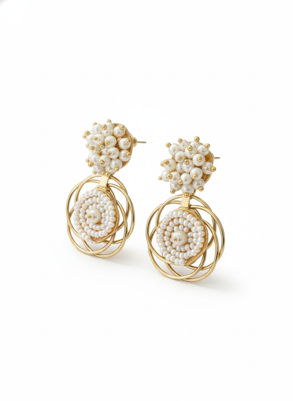 Pearl Orbit Earrings