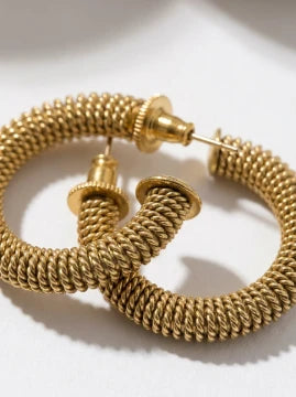 Braided Hoop Earrings