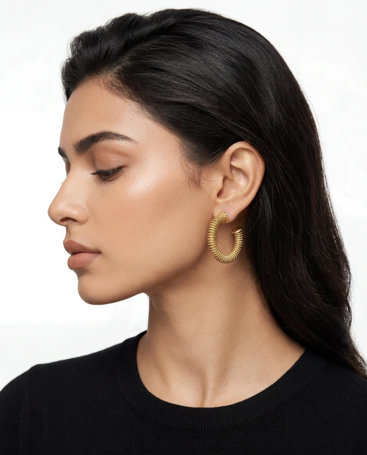 Braided Hoop Earrings