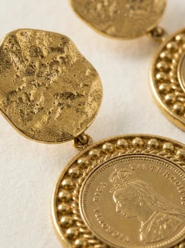 Regal Coin Earrings