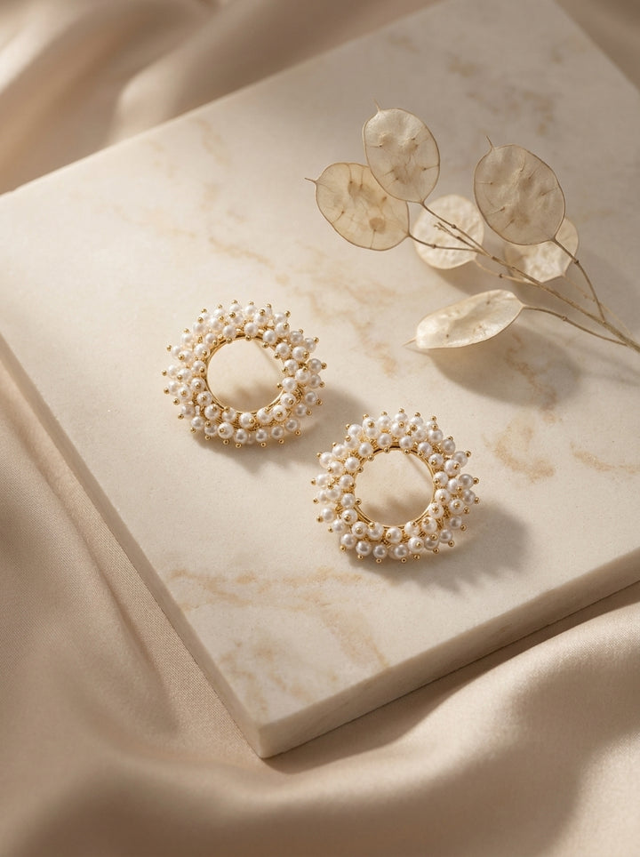 Pearl Wreath Earrings