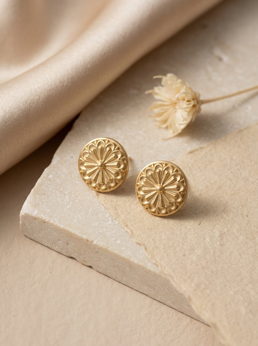 Sunburst Stud Earrings