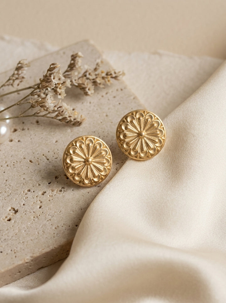 Sunburst Stud Earrings