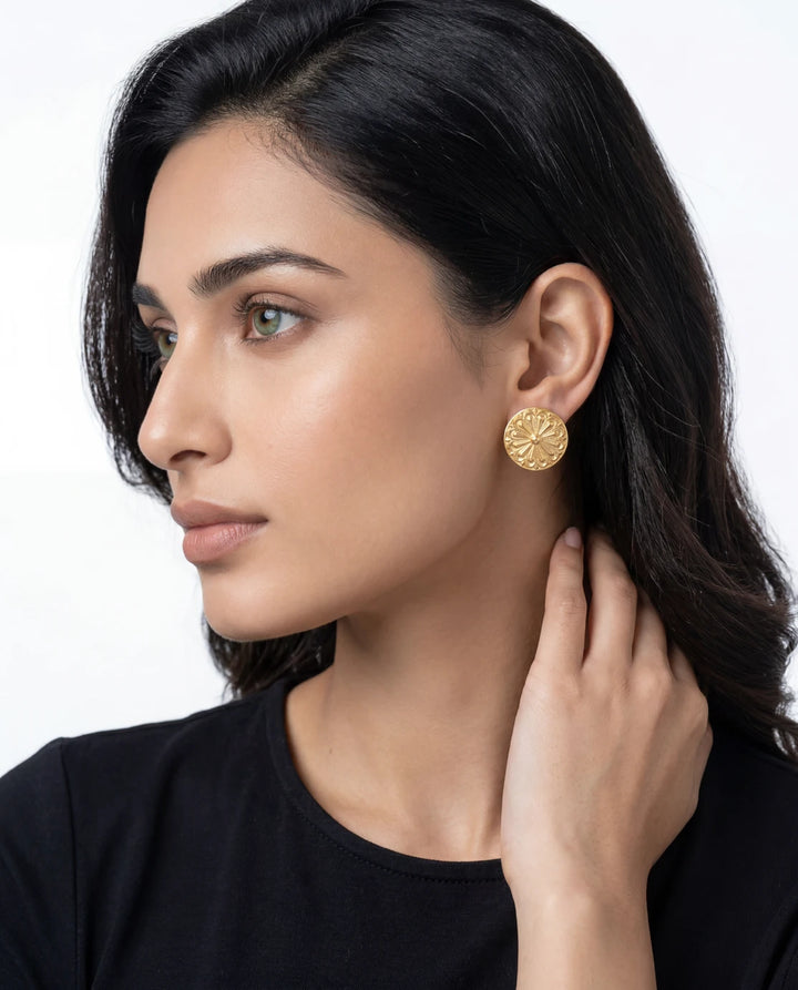 Sunburst Stud Earrings