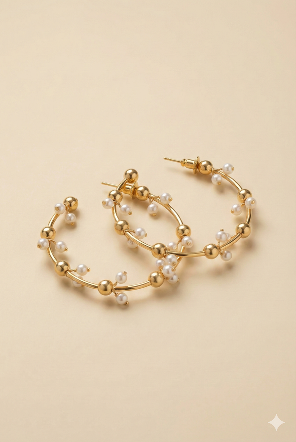 Gilded Moon Earrings