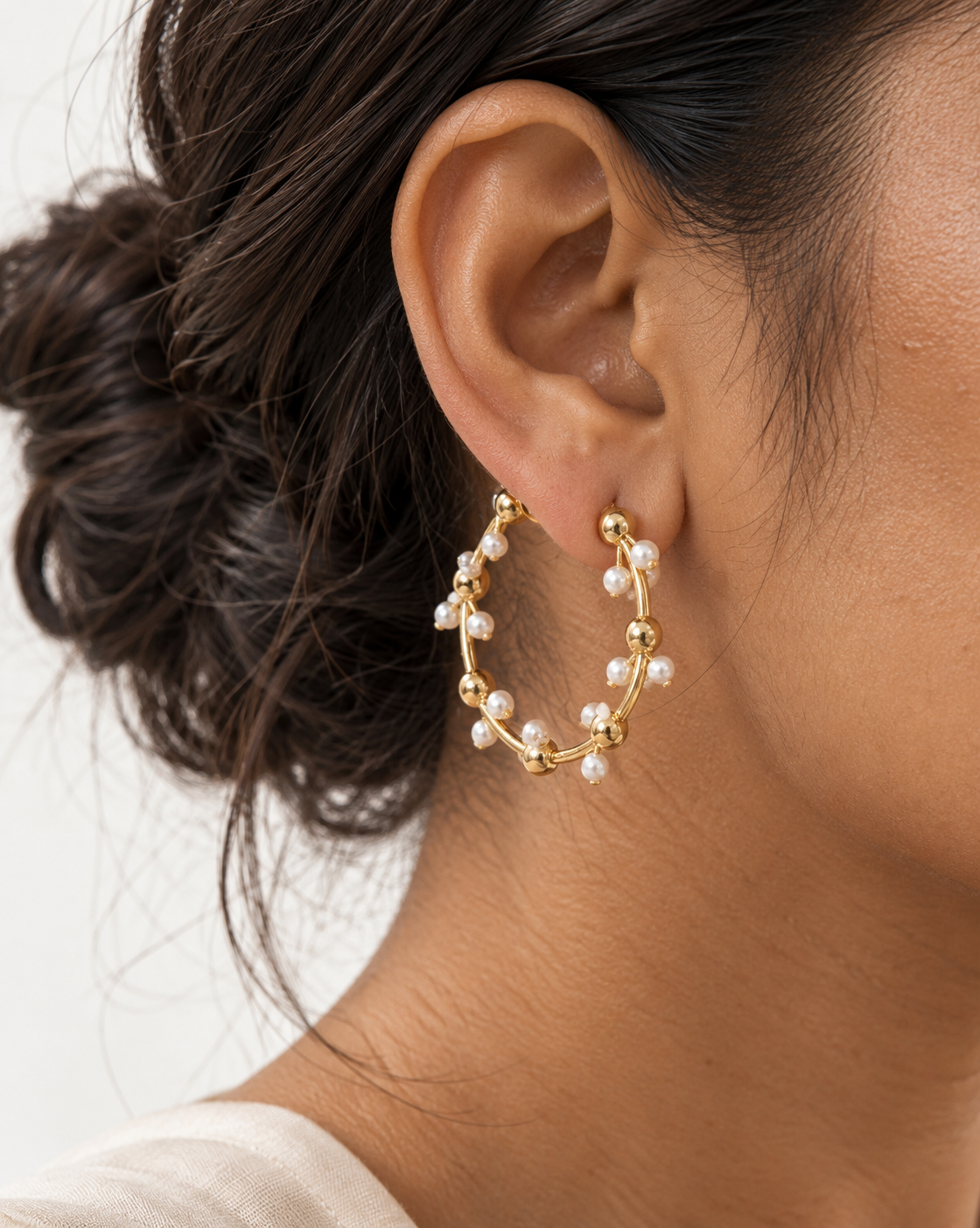 Petal Pearl Earrings